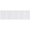 Ekena Millwork Set of Five Panels for 94 1/2"W x 28 1/4"H Framed Beadboard Fretwork Wainscot Wall Paneling WPKP14X01X15FBD - alternate 3